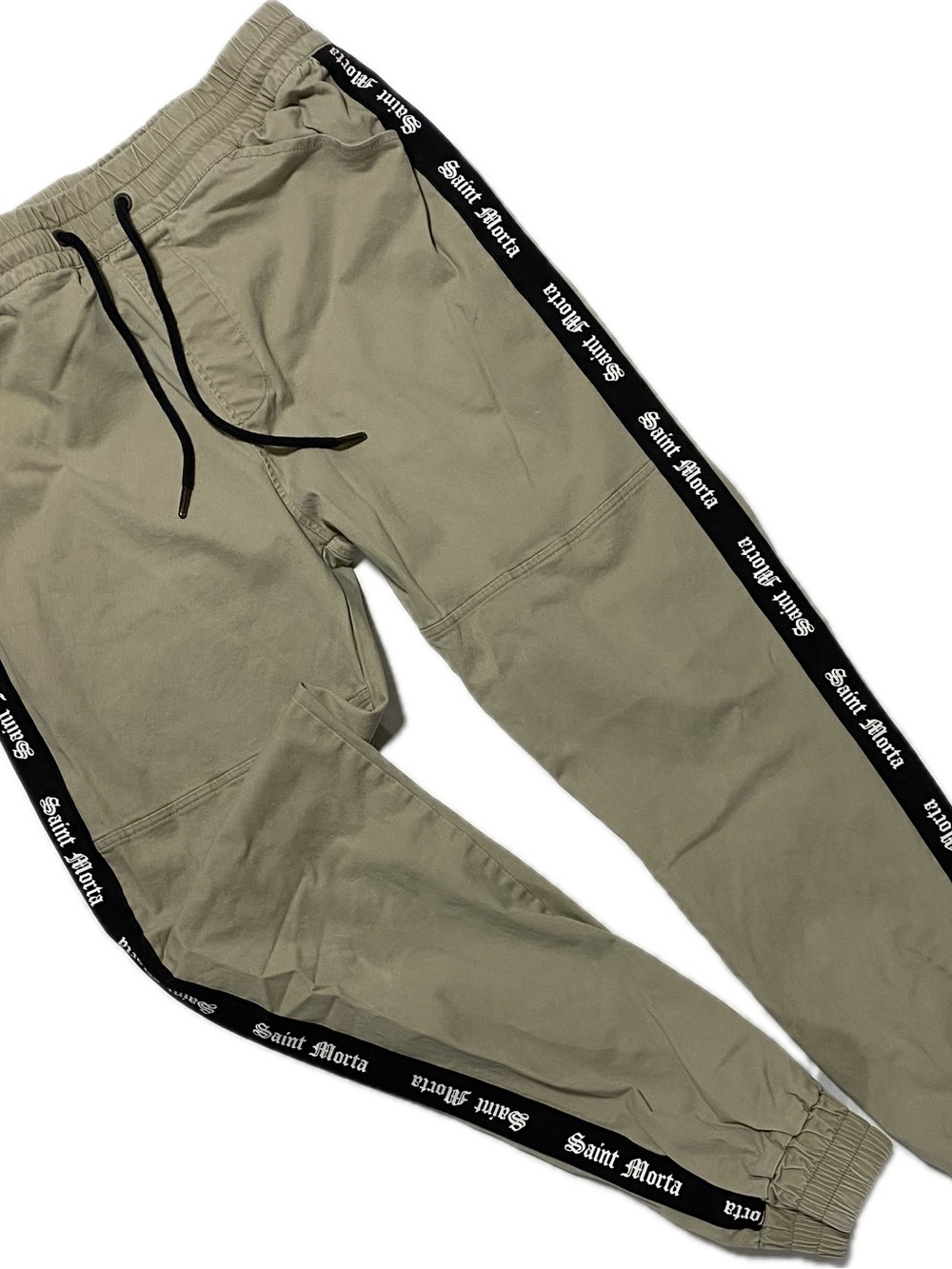 Saint Morta Olive Track Joggers with Branded Side Tape